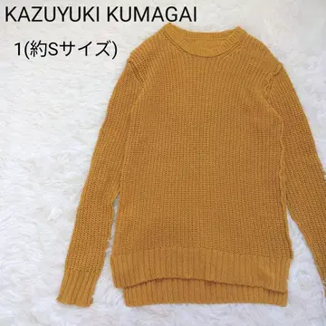 KAZUYUKI KUMAGAI 크루넥 풀오버 긴팔 1 약 S 사이즈