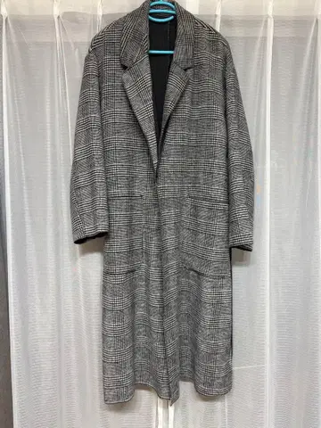 INGNI 체크 무늬 롱 코트 M