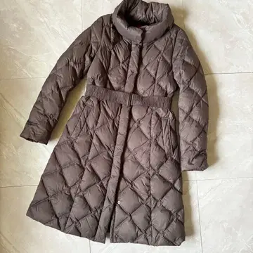 AMACA 아마카 다운 코트 38 롱 여배우 옷깃풍 브라운 새상품급