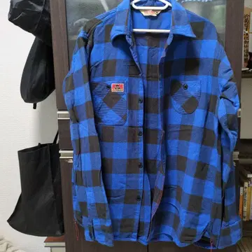 CAT'S PAW 체크 무늬 긴팔 셔츠