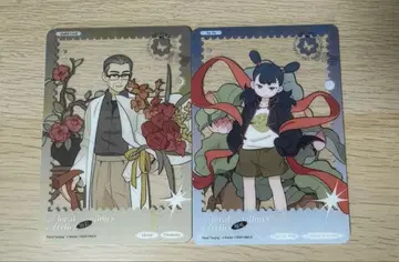 라오소흑전기 폴라로이드 아크릴 클리어 카드 나탁 반정 관장 세트