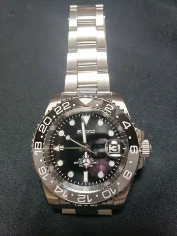 커스텀 손목시계 NH34 Mod GMT 마스터 타입