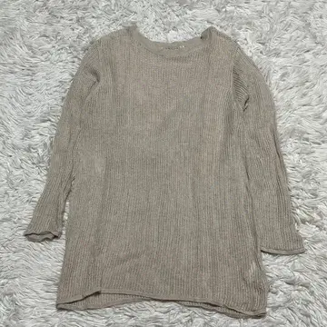 Whim Gazette 베이지 긴팔 니트