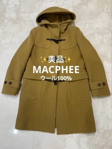 [ 새상품급 ] MACPHEE 맥피 더플 코트 38 울 100%