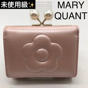 지갑 여성용 MARY QUANT 마리콴트 가마구치 펄 데이지