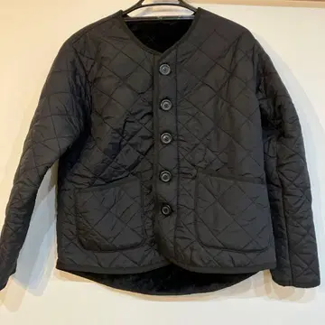 블랙 퀼팅 자켓 OMNES