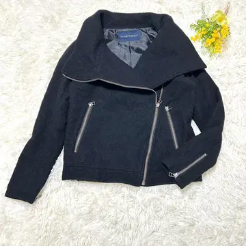 저널 스탠다드 울100% 라이더 자켓 블랙 S 사이즈