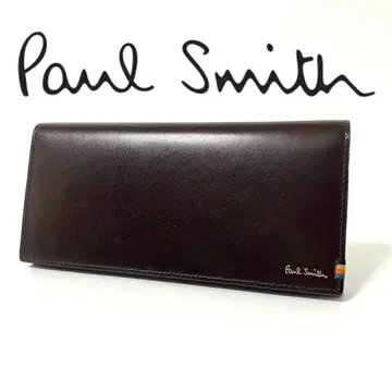 새상품 Paul Smith 스미스 카브세 장지갑 초코 인기 미사용