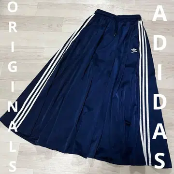 adidas originals 플레어 스커트 네이비 3 라인