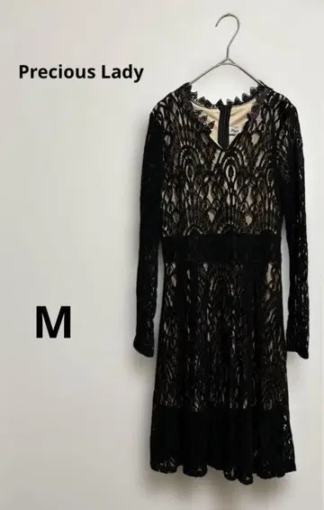 새상품급 프레셔스 레이디 원피스 드레스 포멀 결혼식 레이스 고급 M