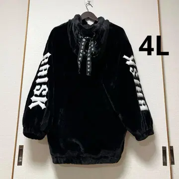 새상품급 SUREVE 퍼 병맛 리본 빅 사이즈 서브컬쳐 ROCK 4L