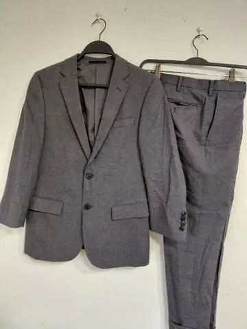 유니클로 퓨어 울 수트 셋업 상하의 그레이 작은 사이즈