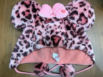 디즈니 폰 캡 핑크 레오파드 무늬