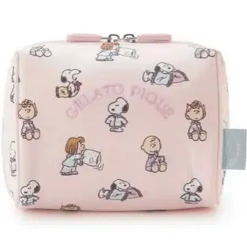 gelato pique PEANUTS 파우치 핑크 오리지널 아트