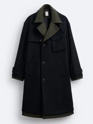 ZARA x MAISON SPECIAL 모크 레이어 롱 코트