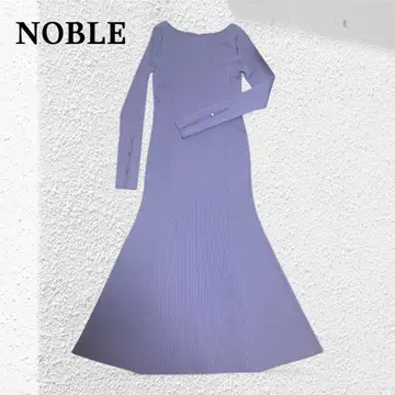 새상품급 NOBLE 암 슬릿 머메이드 니트 원피스
