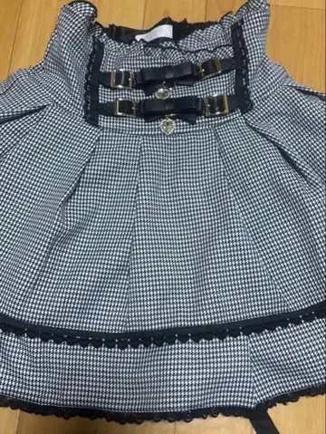 LIZ LISA 체크 무늬 플레어 스커트