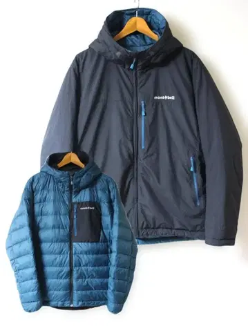 몽벨 콜로라도 후드티 L 남성용 리버서블 다운 자켓