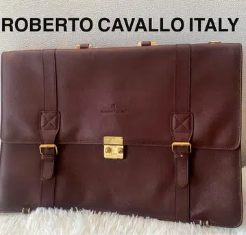 ITALY ROBERTO CAVALLO 비즈니스 백 서류 가방 가죽