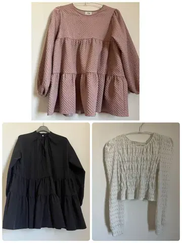 라지엠 퍼프 슬리브 상의 묶음 판매