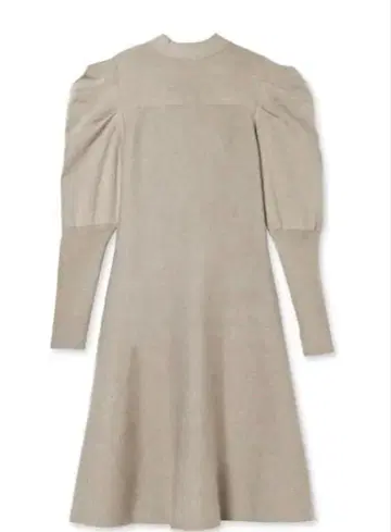 백리본 퍼프 숄더 2way 니트 원피스