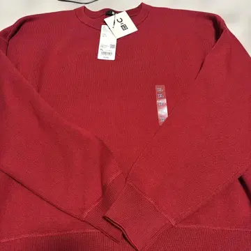 유니클로 스무스 코튼 크루넥 스웨터