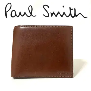 새상품 폴스미스 Paul Smith 접이식 지갑 베지탄 스트라이프 트리밍