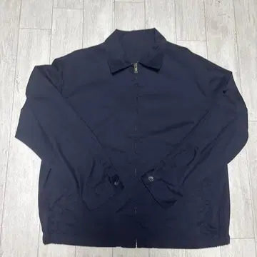 네이비 밀리터리 자켓 코튼 혼방