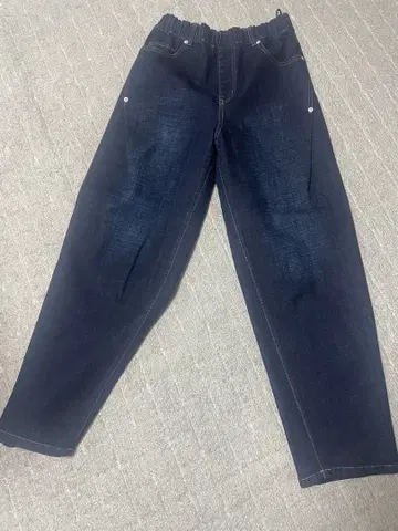 로브 ROBE 파시오네 다크 블루 허리밴딩 데님 팬츠 36