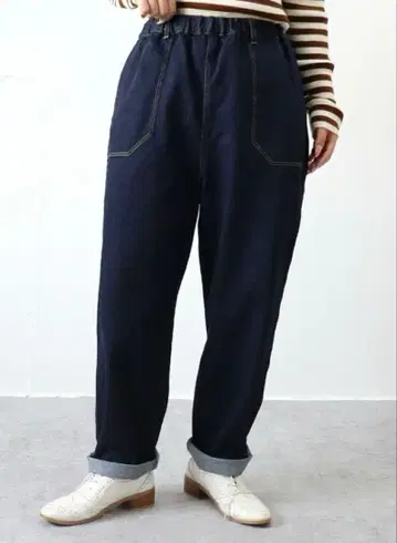 YARRA (야라) 12OZ 무라시 데님 이지 팬츠