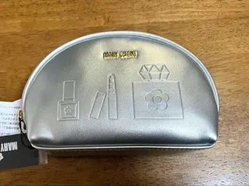 택 포함 새상품 MARY QUANT 마리콴트 실버 파우치 백