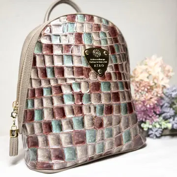 [컨디션 최상] 아타오 백 미드타운 비트로 태슬 아드리아 에메랄드