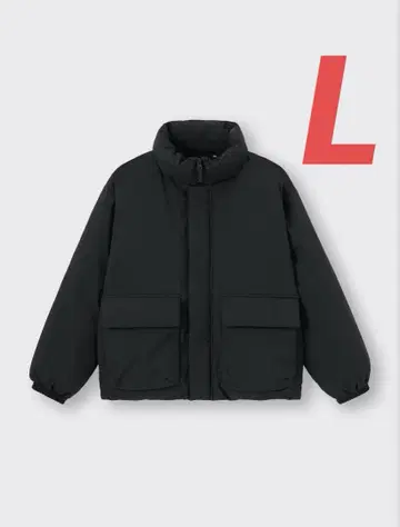 히트 패디드 스탠드 블루종 gu 지유 남성용 블랙 L 사이즈