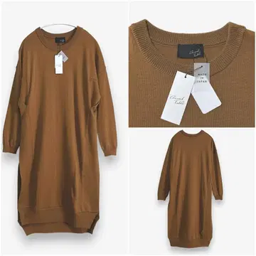 [ GRAND TABLE ] 그랜터블 사이드 슬릿 리브 니트 택 미사용