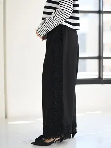 trefle+1 레이스 라인 팬츠
