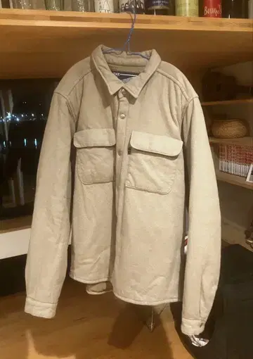 THE union the fabric 충전솜 퍼프 셔츠