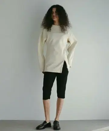 ETRE TOKYO 하이 게이지 바이커 니트 팬츠