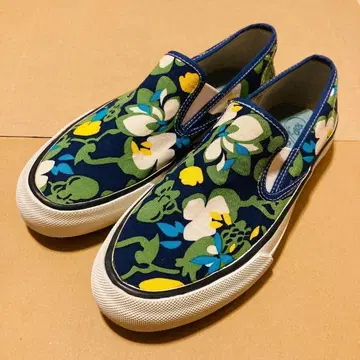 [ 새상품급 레어 ] SPERRY 탑사이더 JAMS 네이비 꽃무늬 슬립온