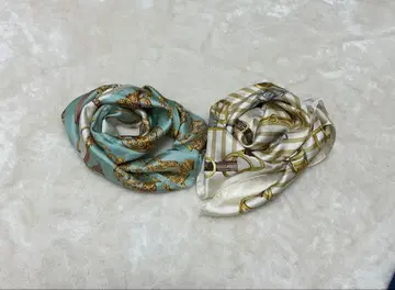 HEMISPHERES TRUSSARDI 실크 스카프 2개 세트