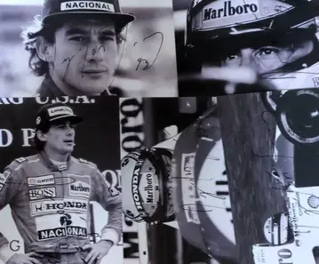 아일톤 세나 선수 친필 사인 L판 5장 세트 1