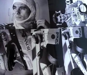 아일톤 세나 선수 친필 사인 L판 5장 세트 2