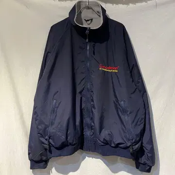 80s 90s usa 구제 의류 대만제 안감 플리스 나일론 자켓 네이비