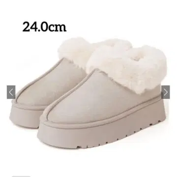 GRL 통굽 무스탕 숏부츠 [zr1092] 아이보리 24cm