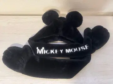 미키마우스 귀도리 모자 블랙