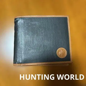 헌팅월드 접이식 지갑 남성용 블랙