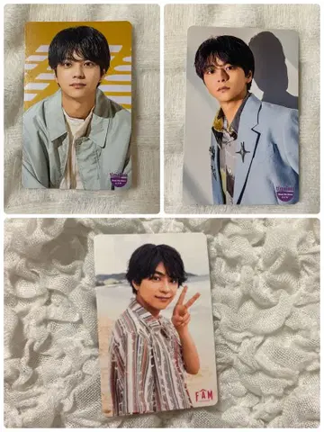 timelesz 트레이딩 카드 사토 쇼리 3장 세트