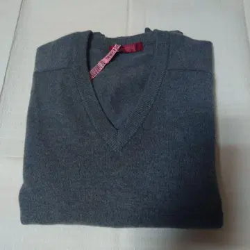 LeCENT 레 캐시미어 그레이 V넥 니트 스웨터 L