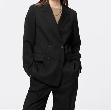 [ 미사용 새상품 ] GU 더블 브레스트 자켓 M 사이즈