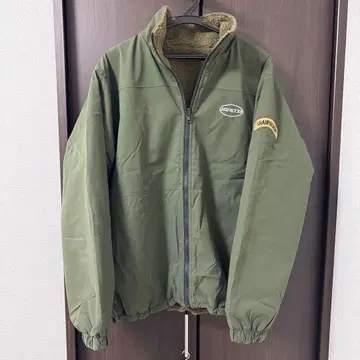 Snap club 리버서블 빅 스탠드 보아 자켓 카키