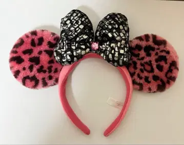 미키 미니 디즈니 랜드 시 카츄샤 레오파드 무늬 헤이세이